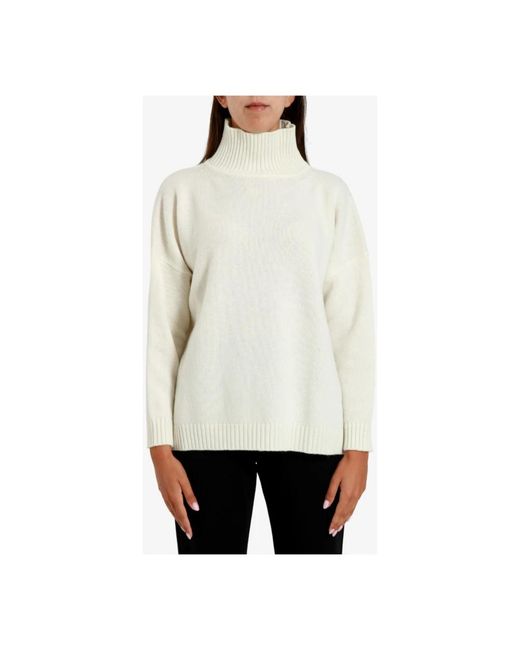 Weekend by Maxmara Geribbelde Coltrui in het White