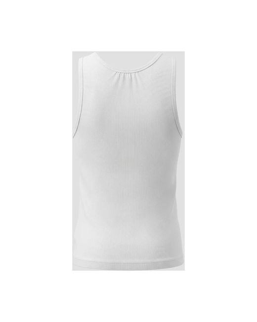 Maison Kitsuné Gray Sleeveless Tops