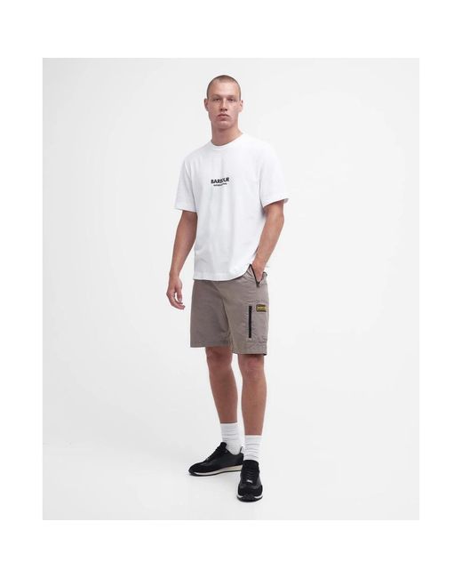 Barbour Gray Casual Shorts for men