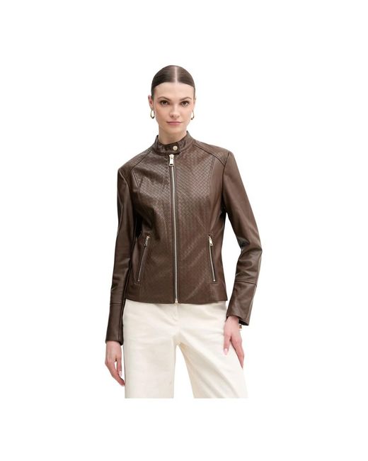 Guess Claudine Biker Jacket in het Brown