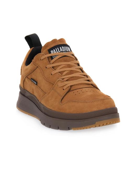 Palladium Brown Lace-Up Boots for men