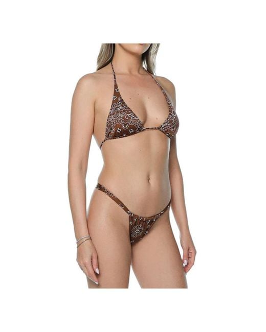 Mc2 Saint Barth Triangle Bikini Top in het Brown