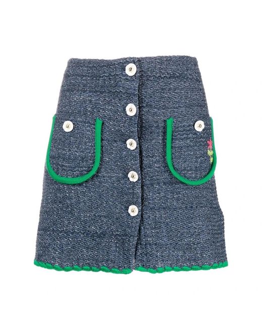 Cormio Blue Denim Skirts