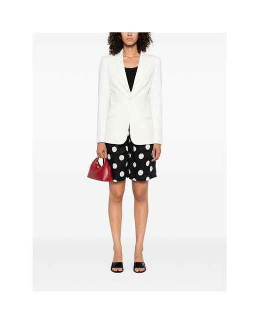 Pinko Jassen ,Wit ,Witte Jas Elegant Ontwerp Gelaagdheid in het White