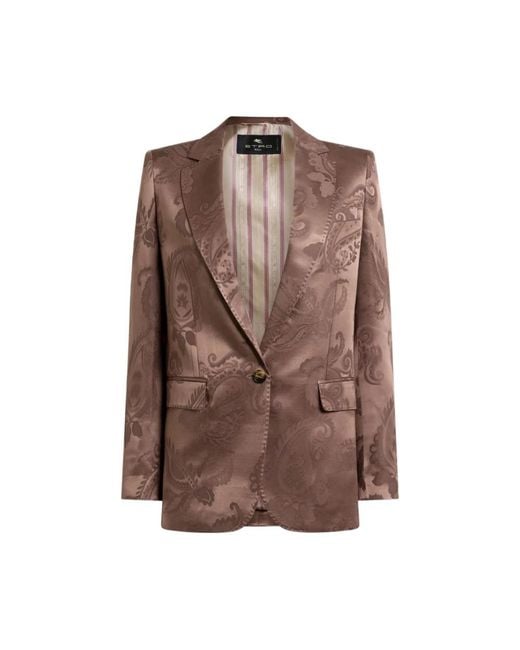 Etro Brown Blazers