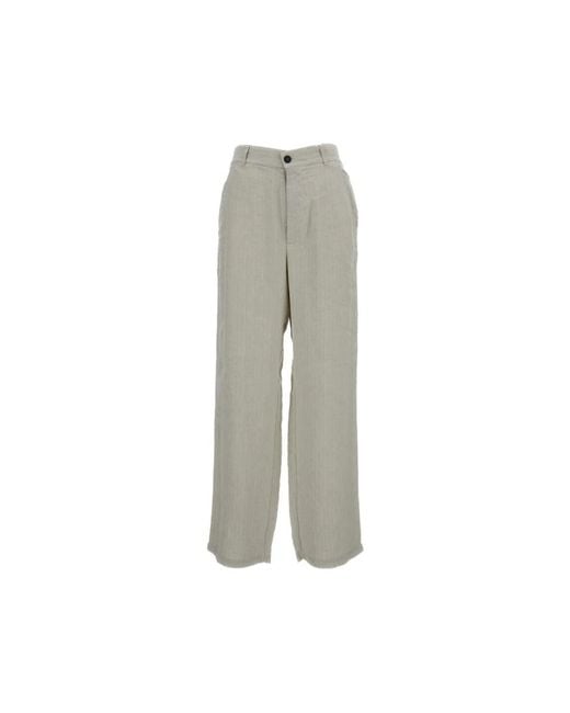 Barena Gray Wide Trousers