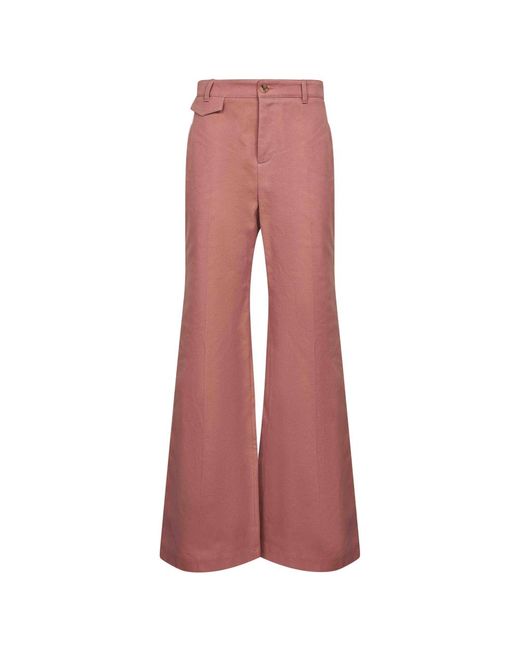 Wide Trousers di Chloé in Pink