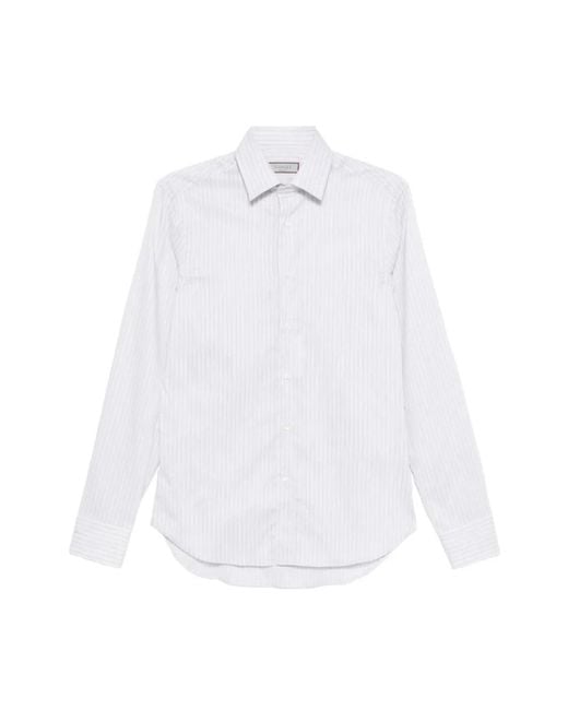 Canali White Formal Shirts for men