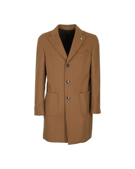 L.b.m. 1911 Brown Single-Breasted Coats for men