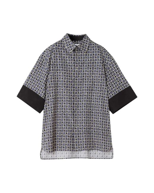 Lanvin Gray Short Sleeve Shirts for men