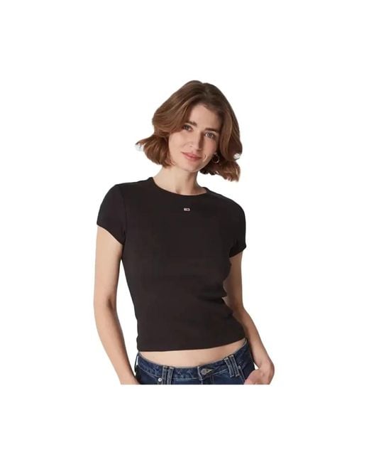 T-Shirts Tommy Hilfiger en coloris Black