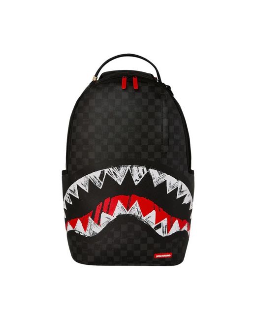 Sprayground Scribble Shark Backpack in Black für Herren