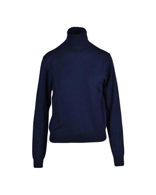 Turtlenecks Add de color Blue