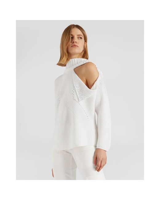 Genny White Pullover mit ausschnitt