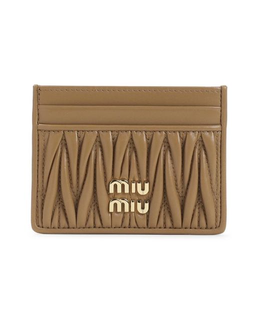 Miu Miu Metallic Wallets & Cardholders