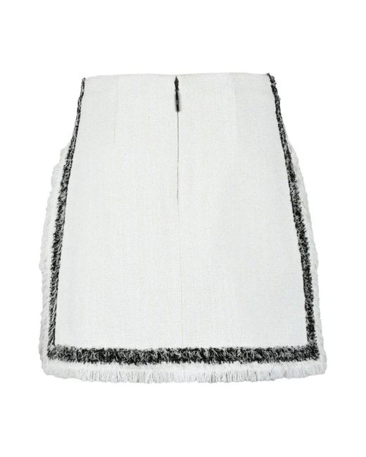 MSGM White Short Skirts