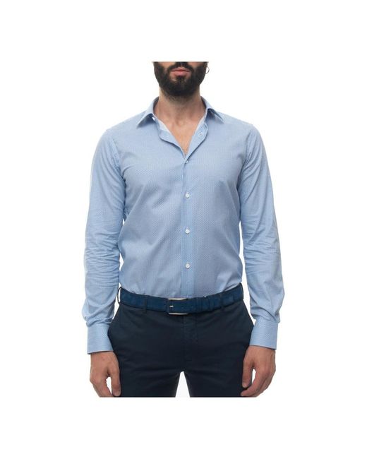 Carrel Blue Casual Shirts for men