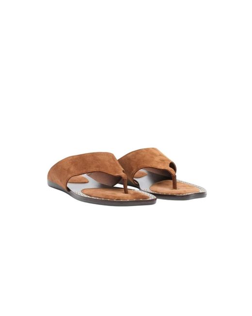 Ash Brown Flip Flops