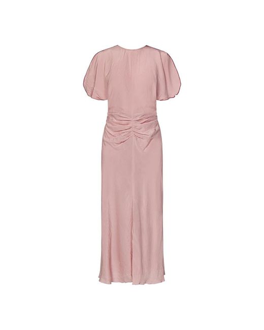 Victoria Beckham Pink Midi Dresses