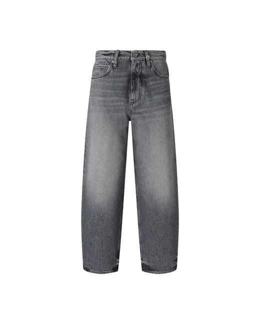 Pinko Gray Loose-Fit Jeans