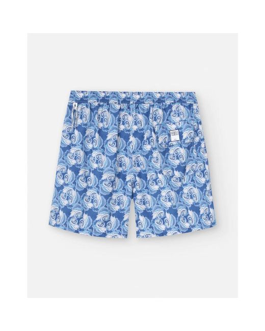 Fedeli Blue Beachwear for men