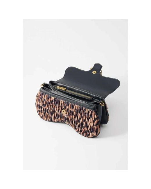 Just Cavalli Black Ikonic Schlangen Stil Schultertasche