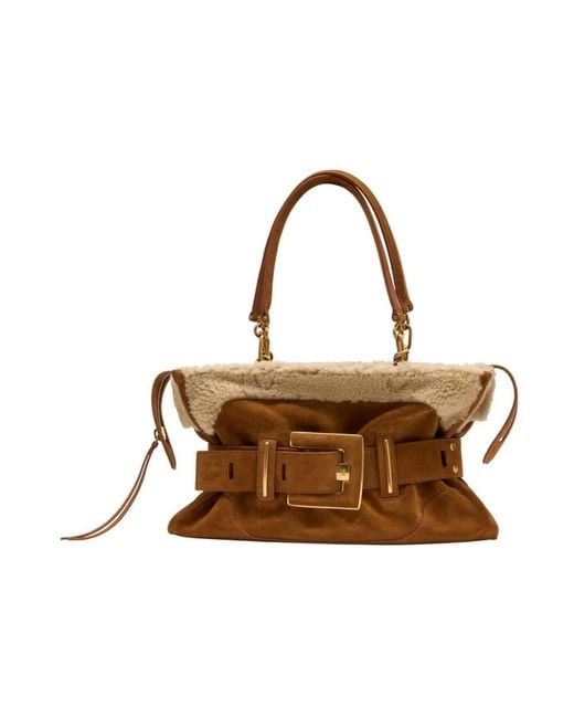 Balmain Brown Shoulder Bags