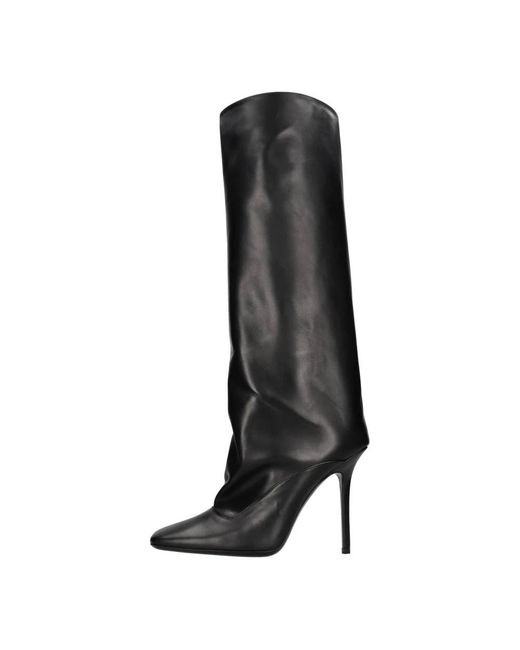 The Attico Black Heeled Boots
