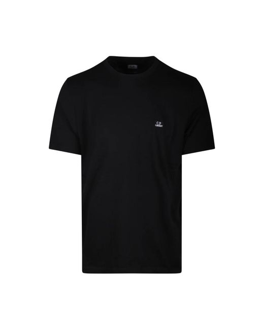 C P Company Schwarzes logo t-shirt in Black für Herren