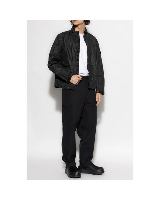 Stone Island Black Light Jackets for men