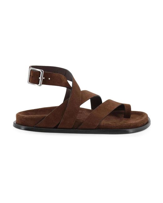 Alohas Brown Flat Sandals