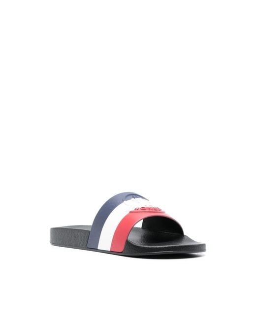 Moncler Blue Sliders for men