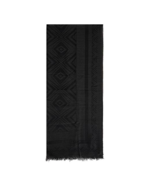 Alberta Ferretti Black Winter Scarves