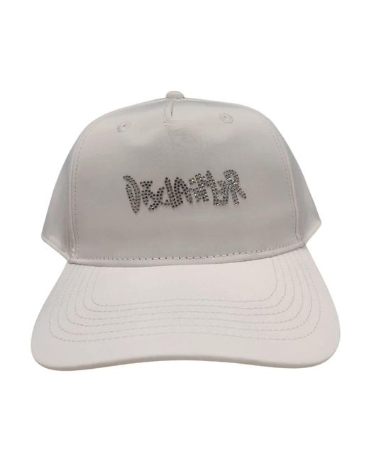 DISCLAIMER Accessoires ,Wit ,Polyester Urban Style Cap Met Klep in het Gray