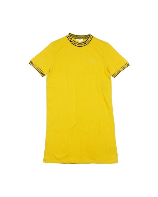 Vans Tops ,Geel ,Katoen Mango Jurk High Roller in het Yellow