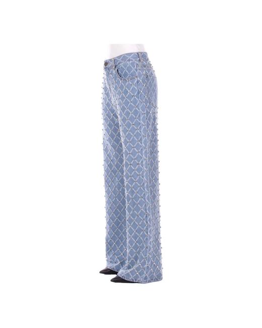 Pinko Blue Wide Jeans