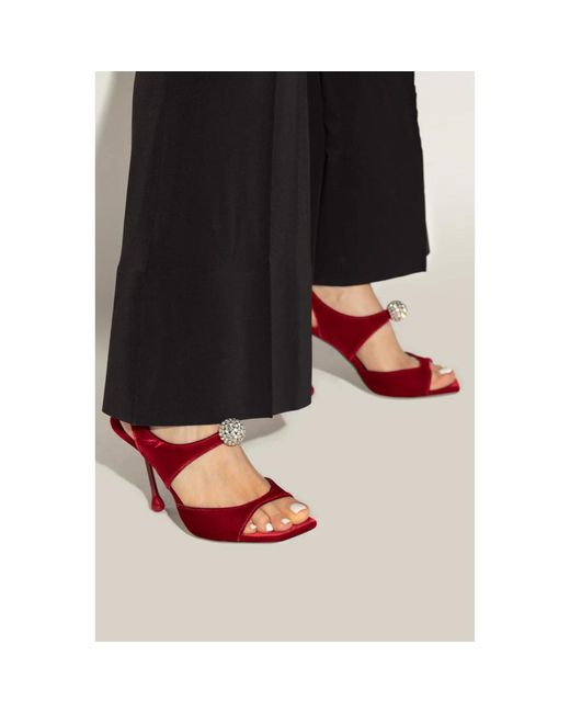 Jimmy Choo Red Sandaletten mit absatz orb