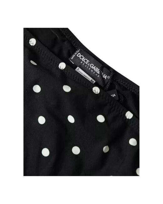 Dolce & Gabbana Bikini Bikinibroekje Polka Dot Stijl in het Black