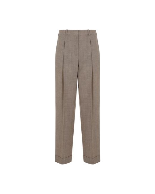 Trousers > straight trousers The Row en coloris Gray