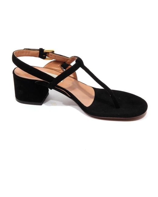 L'Autre Chose Black High Heel Sandals