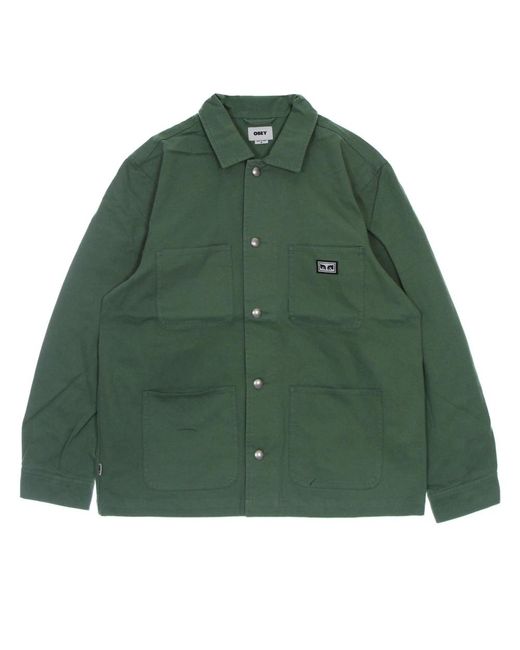 Obey Green Light Jackets for men