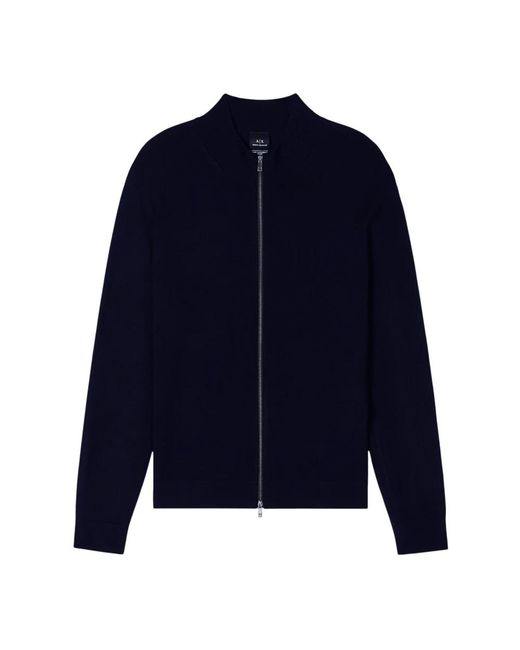 ARMANI EXCHANGE Blue Zip-Throughs for men