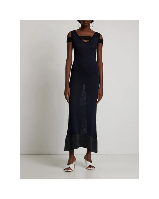Maxi Dresses Jacquemus de color Blue