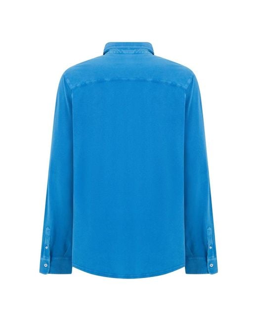 Fedeli Blue Casual Shirts for men