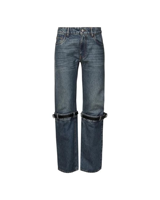 Straight Jeans Coperni de color Blue