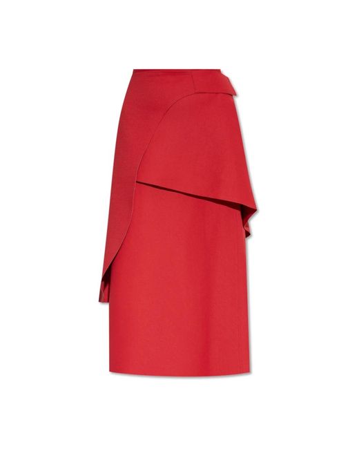 Midi Skirts Tory Burch de color Red
