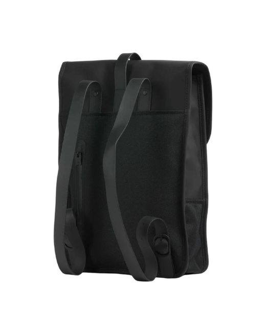 Rains Black Backpacks