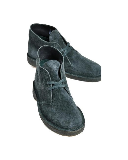 Clarks Green Laced Shoes for men