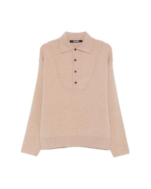 Round-Neck Knitwear di Jacquemus in Natural da Uomo