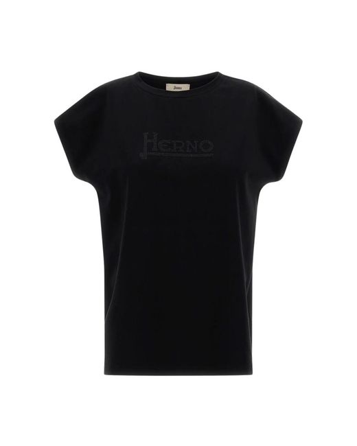 Herno Black T-Shirts